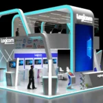 Custom exhibition stand design for trade show booth by Fusion Expo Display