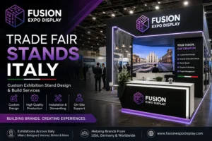 Custom trade fair stands Italy by Fusion Expo Display